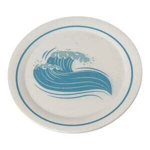 American Girl JOSS Volkswagen Buss PLATE 3.5” Ocean Waves Dinnerware Accessory